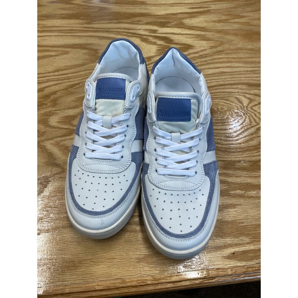 Collegium Sneakers Women's 9.5 White Leather Lace Up Low Top Comfort Shoes S30